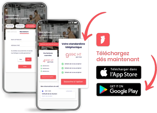 télécharger l application sur Apple & Google play store télécharger l application sur Apple & Google play store